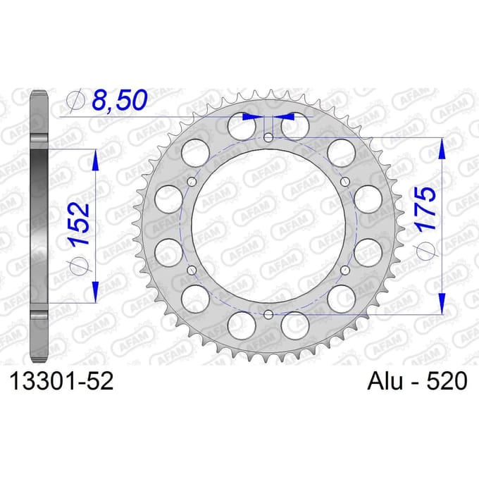 Tandwiel Afam 520 52 dents