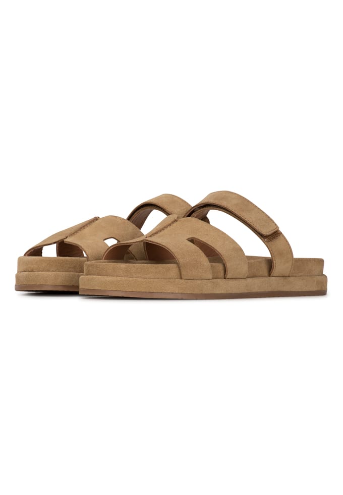 PS Poelman MAG Dames Sandalen - Licht Beige - Maat 38