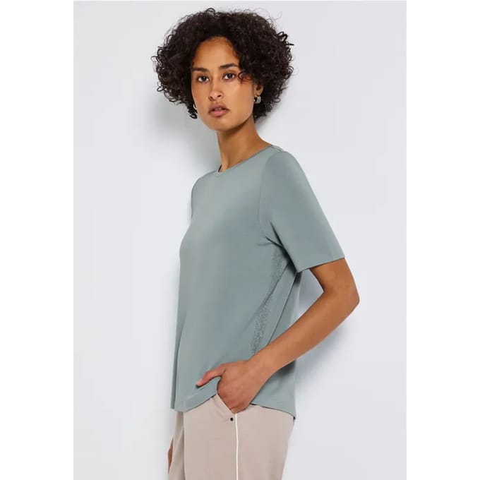 Shirt met glitterstrepen