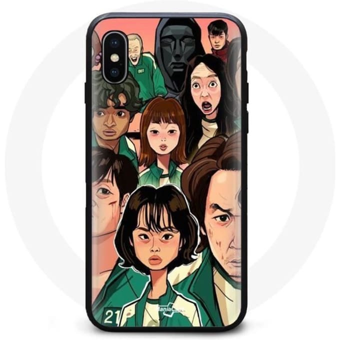 Coque Iphone XS Max Faces Squid Game