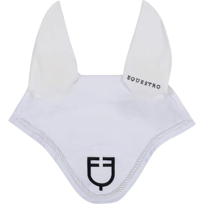 Vliegenmasker voor paard met trekkoord Equestro