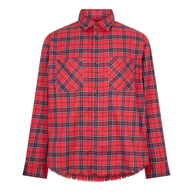 Hugo Heren Geruite Oxford Shirt (Roze)