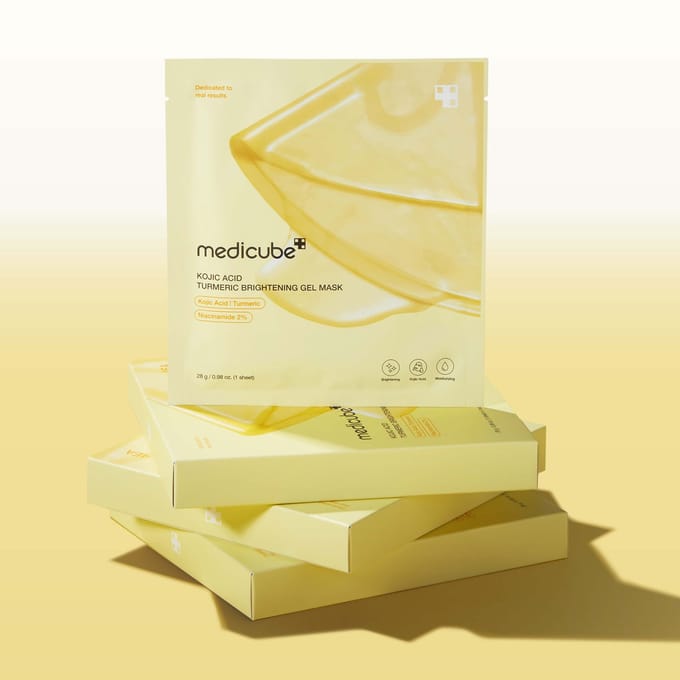 Medicube Kojic Acid Turmeric Brightening Gel Mask(28g*4Pcs)