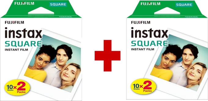 Fujifilm Instax Square Film - Wit kader - 4 x 10 stuks