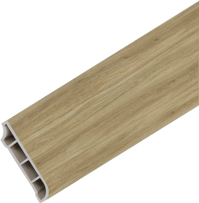 DutchLine - SPC Plint - Eiken Lichtbruin - 2400x60x12mm