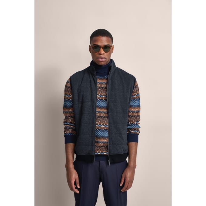 Bugatti Herren Vest met quilting