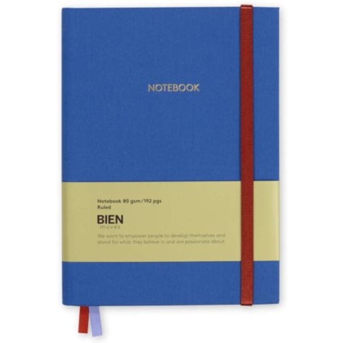 Bien moves notitieboekje, lavendel blauw