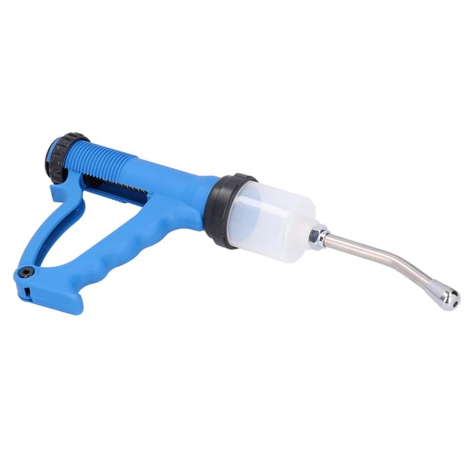 Continue Spuit 70ml Verstelbare Injector Veterinaire Accessoire voor Varken Rund Schap blue