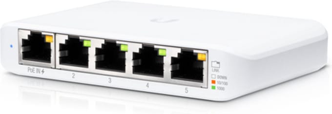 Ubiquiti UniFi Switch FLEX Mini - Netwerkswitch - Managed Netwerkswitch - 5 poorten - 5 pack