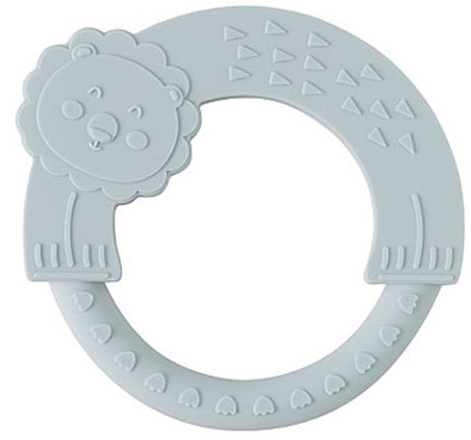 Interbaby siliconen bijtring Blue Gray – blauwgrijs