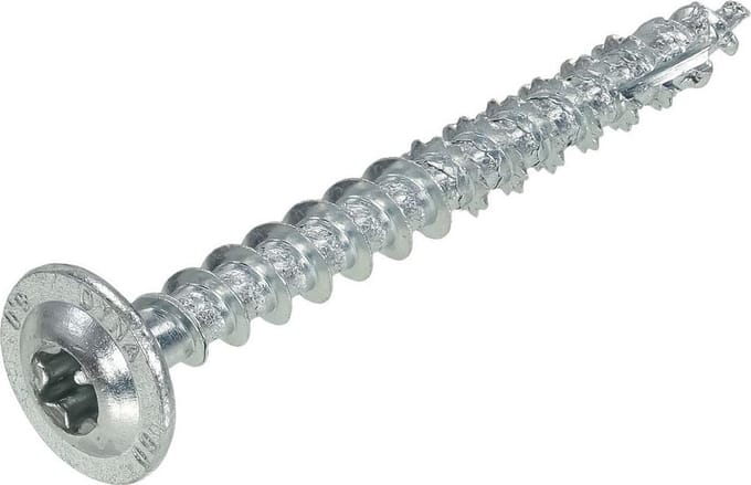 Dynaplus - Tellerkopschroef - TX20 - 4 x 40mm - Verzinkt - Voldaad (200 stuks)