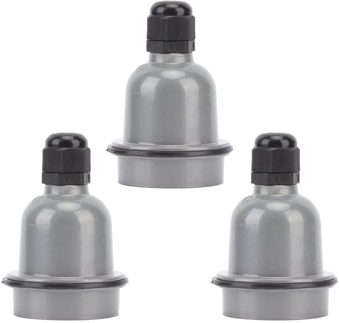 Set van 3 E27 Lampenhouders - Waterdicht en Veilig - Aluminium Die Casting