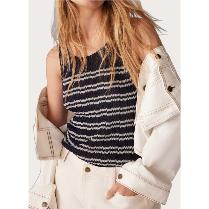 BA&SH Top Zak Marine Größe: M | Tanktops Outlet | Damen