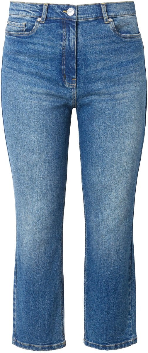 Studio Untold - Dames - mom jeans 5-pocket - Blauw denim - Maat 54