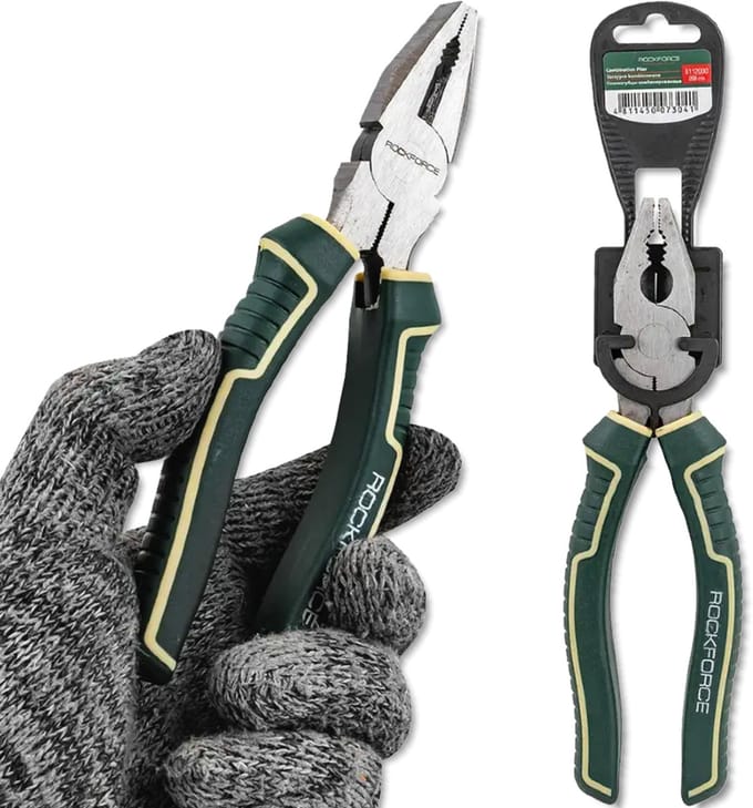 Rockforce RF-611200D - Universele Kombinerktang - 200mm - Ergonomische Handgreep