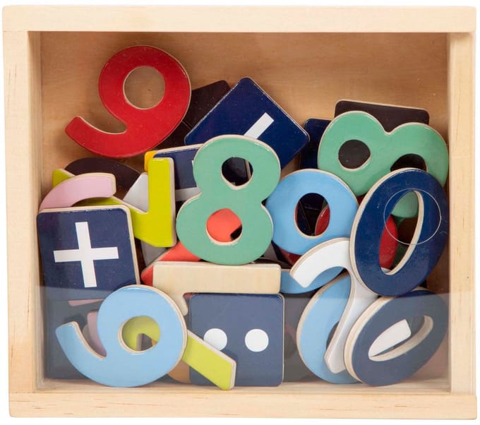 Small Foot - Houten Magnetische Cijfers Kleur. 37dlg.