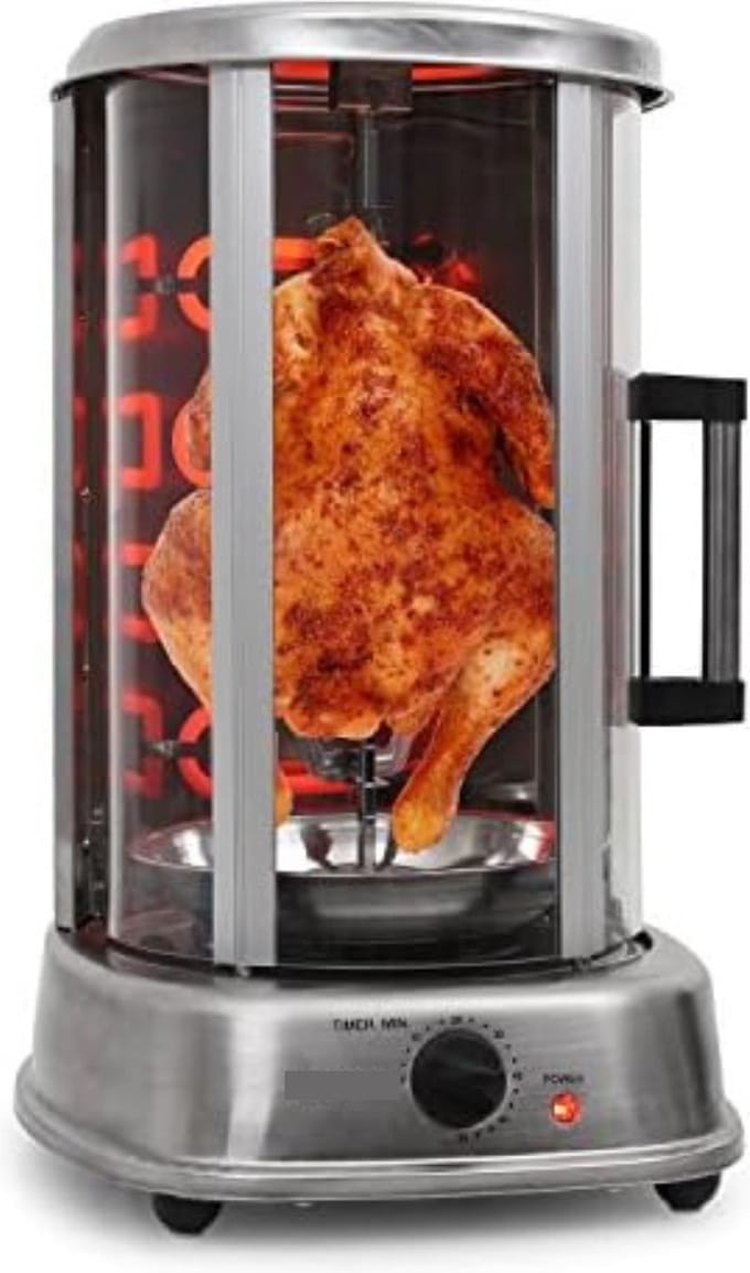 Doner Grill - Kebab Grill - Verticale Grill - Zilver