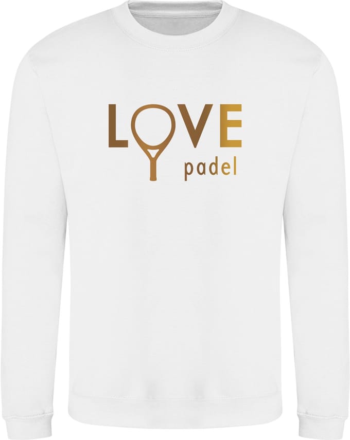 Dames padeltrui - Love padel goud