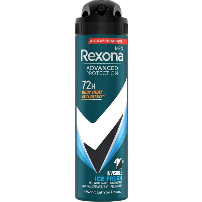 Rexona Men Advanced Protection - Onzichtbare IJsfris Antiperspirant - Spray - 150 ml