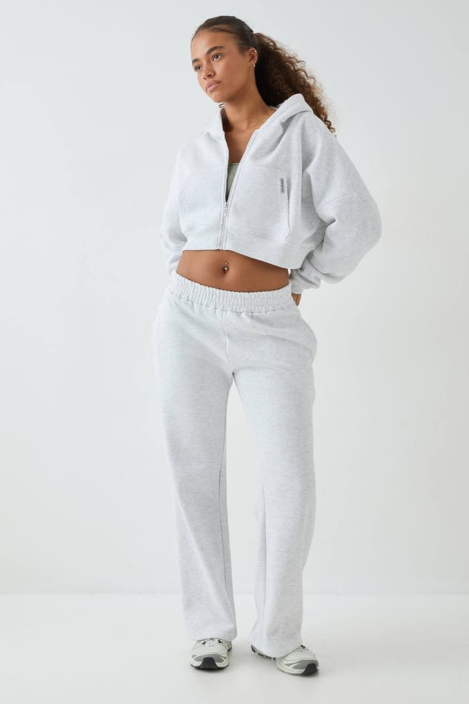 Dames DSGN Studio Rechte Pijp Joggingbroek | Ash Grey | Maat: Medium