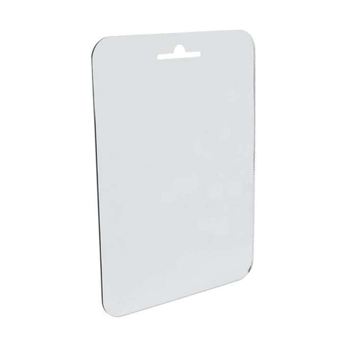 Grote Anti-condens Douchespiegel Acryl Scheerspiegel Badkameraccessoires met Haak white