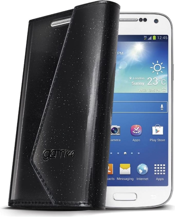 Celly Case Wally Lady Galaxy S4 Mini Black