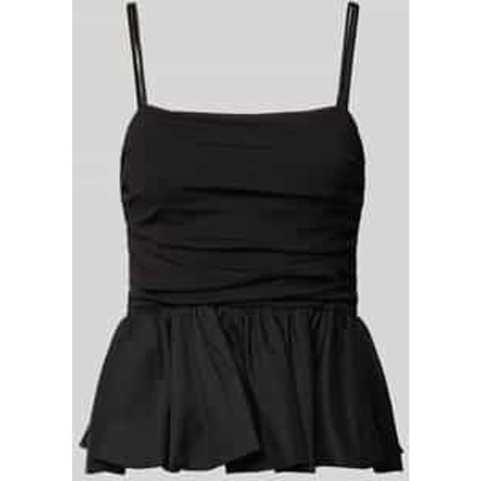 Top van viscosemix met volants