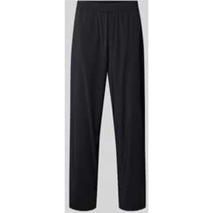 Broek met elastische band en achterzakken