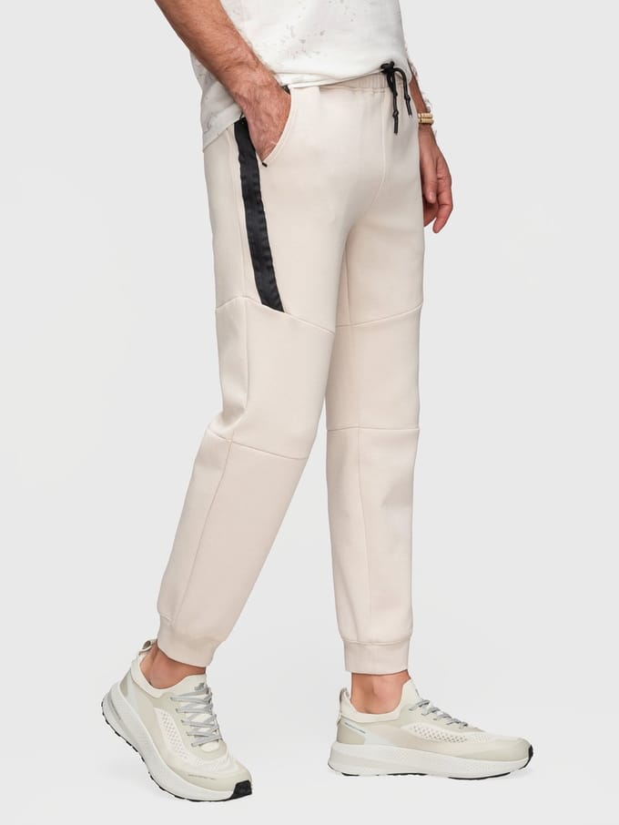 OMBRE Broek - Regular Fit - Katoen - Effen Zand M