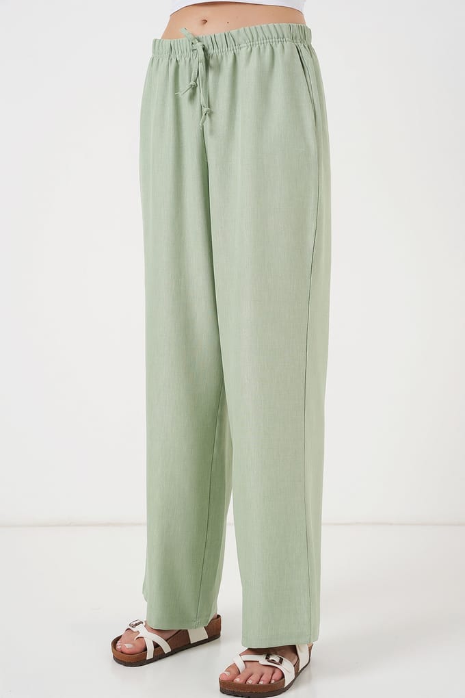 Brede Loose Fit Broek met Trekkoord