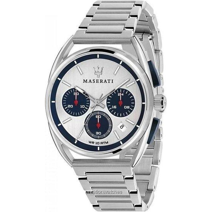 Montre Homme Maserati Trimarano Chronographe Quartz R8873632001 argenté/blanc