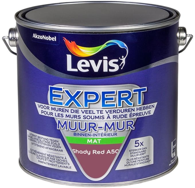 Levis - Expert Muur Binnen Mix - Shady Red A50 - Mengverf - 2,5 L