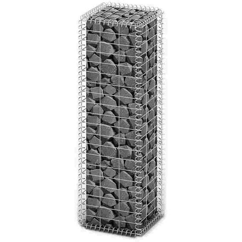 vidaXL - Schanskorf - met - deksels - 100x30x30 - cm - gegalvaniseerd - draad