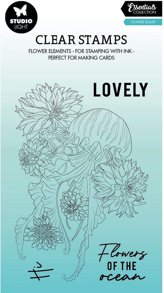 Studio Light Essentials Clear Stamp Flower Squid