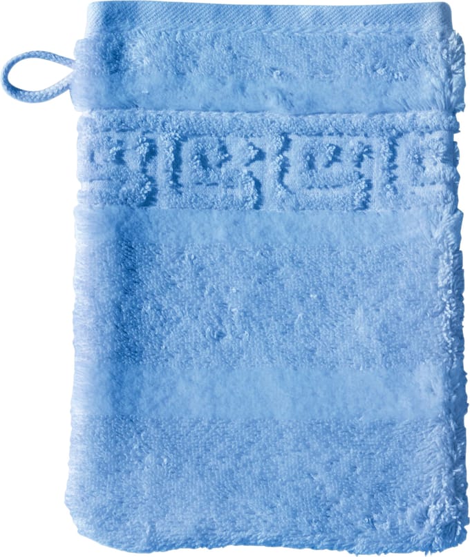 CAWÖ Noblesse Uni Badhanddoek - Lichtblauw - 50x100