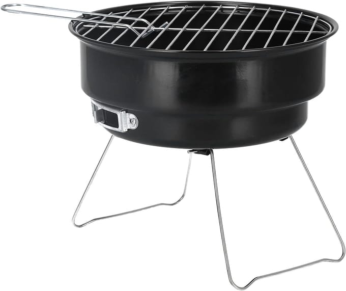 Compacte draagbare houtskoolgrill - Opvouwbaar voor kamperen en tuin