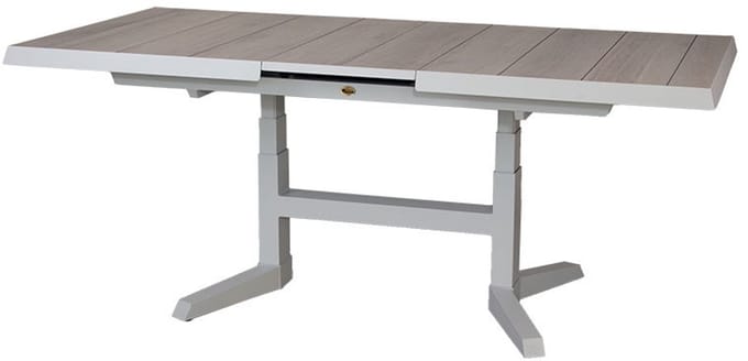 Blue Valley uitschuifbare & verstelbare dining tafel mist grey L 14...