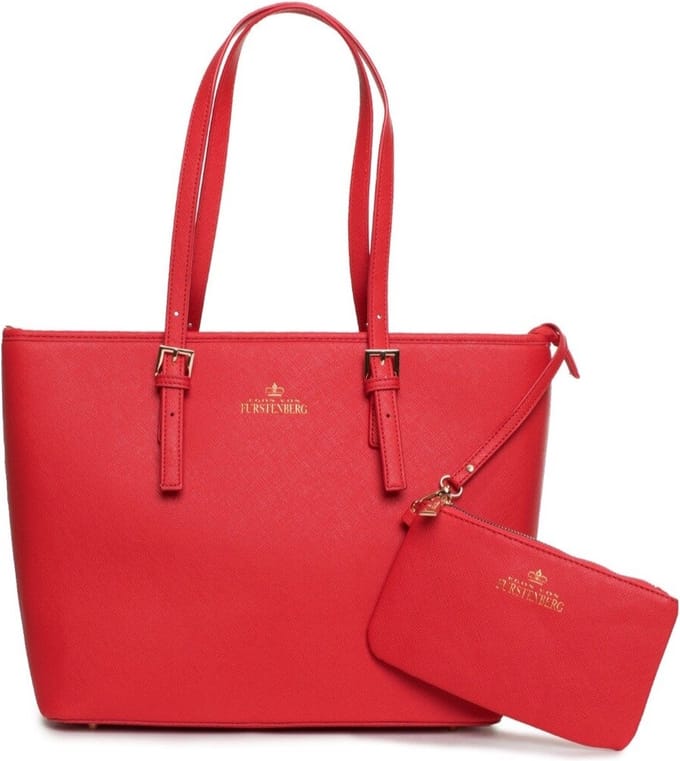 Egon von Furstenberg FABRICE 0222-242 dames luxe schoudertas rood