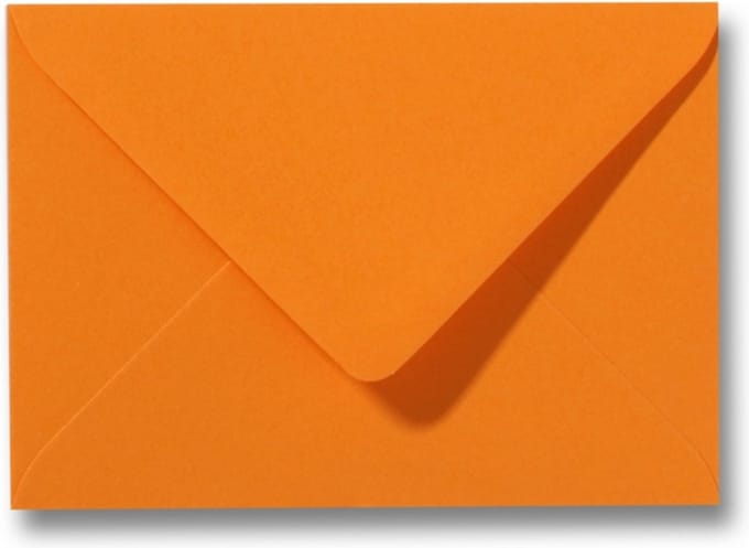 Envelop 12 x 18 Feloranje, 100 stuks