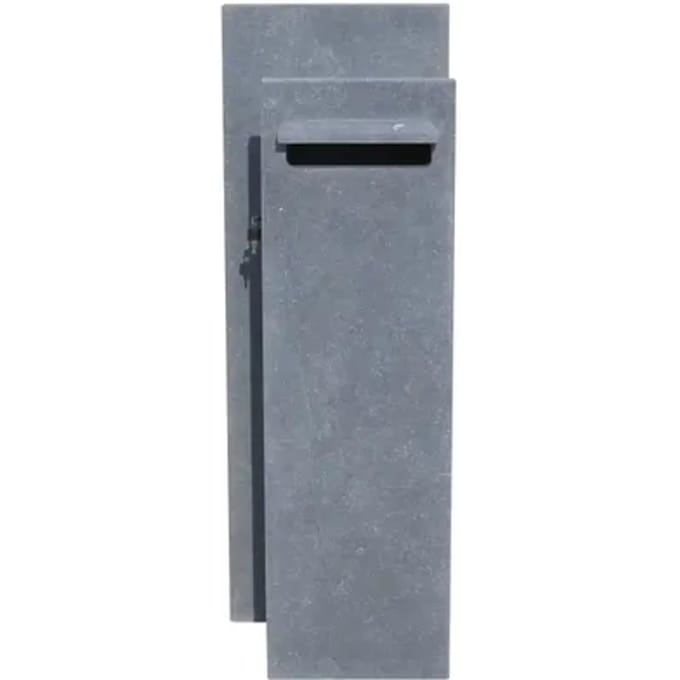Staande Brievenbus Compostella Links - Natuursteen - Blauwe Hardsteen - 40x115x30cm