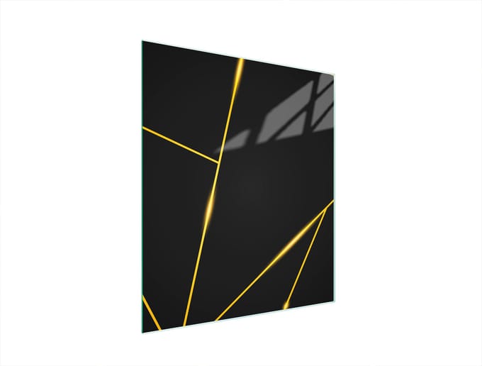 TMK ArtDeko - Snijplank Glas - 45x52 cm - Zwart - Hartglas