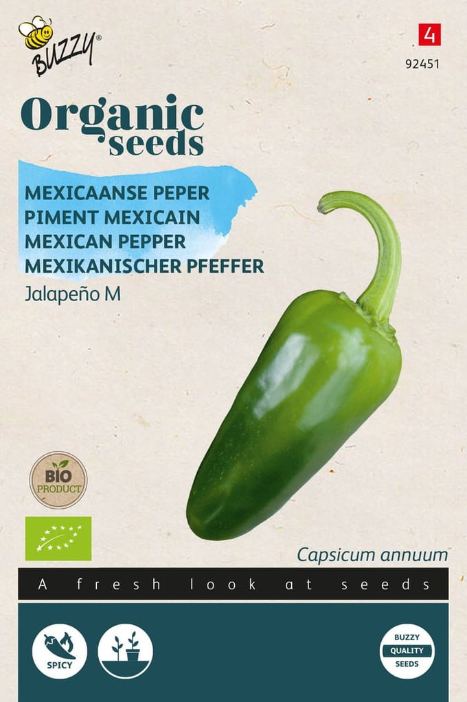 Buzzy Organic - Peper Jalapeno (Capsicum annuum)