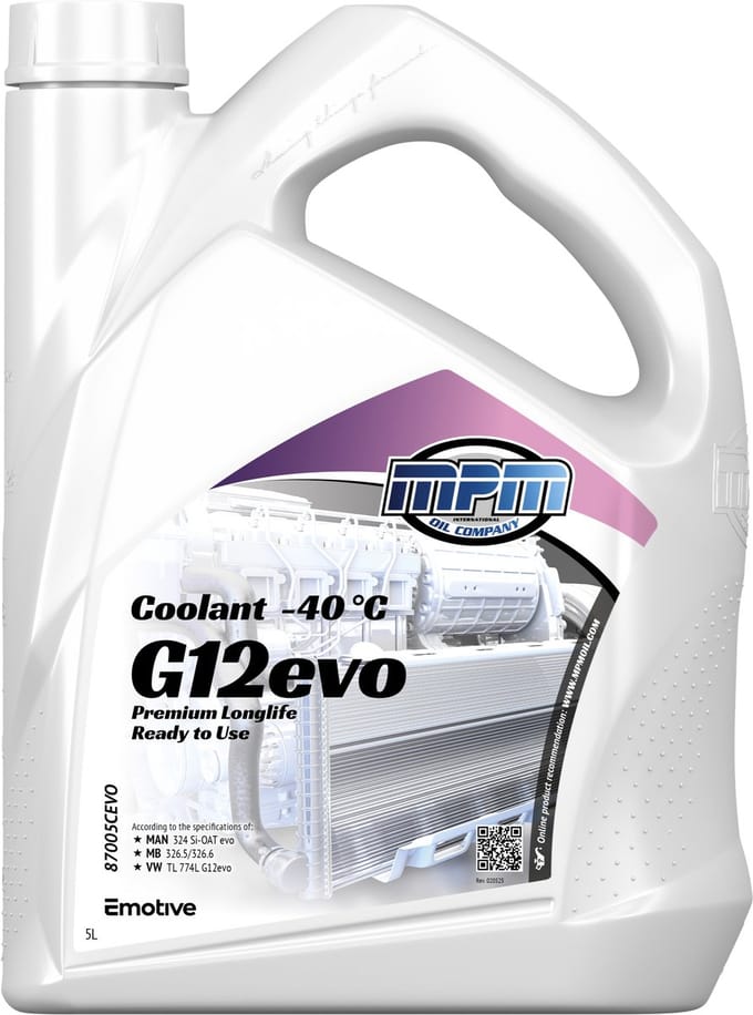MPM koelvloeistof -40C G12evo - VAG modellen - 5 liter