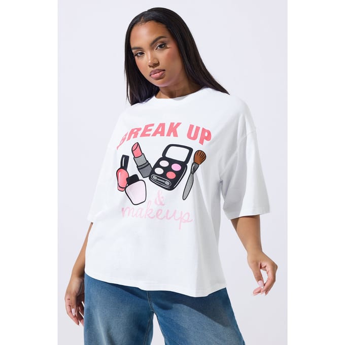Limited Collection Wit 'Break Up Makeup' Tshirt Size 46
