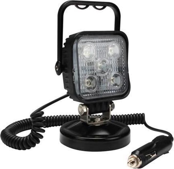 LED SPOT - 5 x 3 watt - front light - Neutraal Wit - OFF-ROAD - Square - Magnetisch
