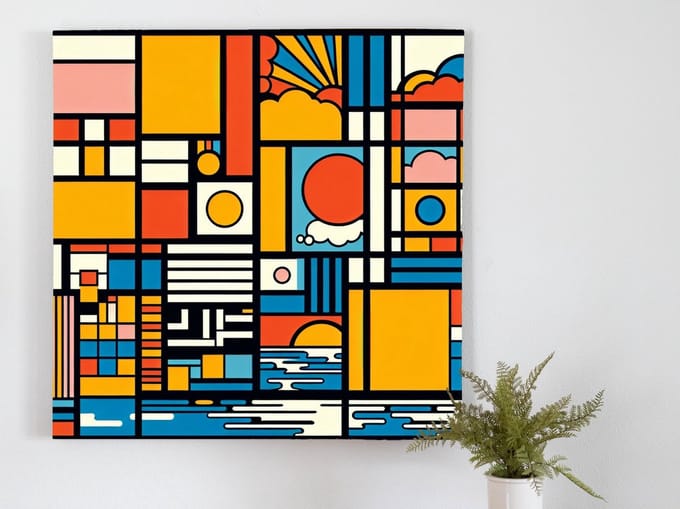 Kunstprint | Wanddecoratie | Dibond | 100 × 100 cm