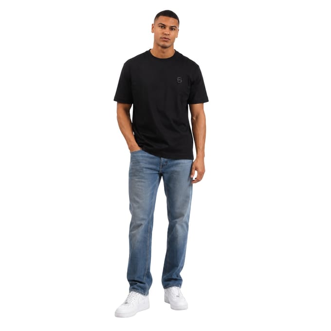 Boss Heren Tames 10 Monogram Oversized T-shirt (Zwart)