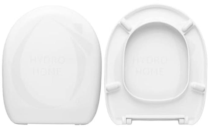Duroplast Toilet Seat White with Adjustable Hinges - Made in Italy