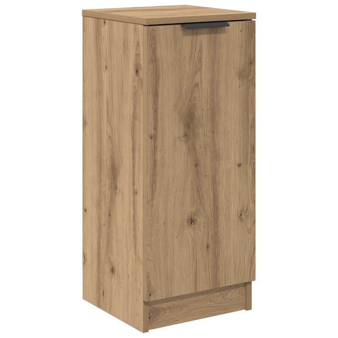 vidaXL - Dressoir - Artisan - Eiken - 30 - x - 30 - x - 70 - cm - Bewerkt - hout