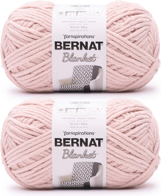 Super Bulky Acrylic Yarn - Thick Chenille for Knitting and Crochet - Perfect for Blankets and Home Decor - 2pcs 300g